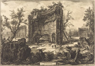 देखें...टाइटस के स्नानघर का द्वारा Giovanni Battista Piranesi