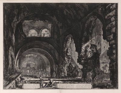 मायसेनस विला का आंतरिक दृश्य  द्वारा Giovanni-Battista Piranesi
