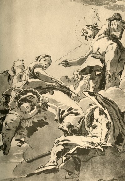 अपोलो, द मस और क्रोनोस, c1730, 1928 द्वारा जियोवन्ती बतिस्ता टाईपोलो