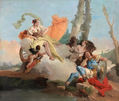 आर्मिडा स्लीपिंग रिनाल्डो का सामना करती है, 174245। द्वारा जियोवन्ती बतिस्ता टाईपोलो
