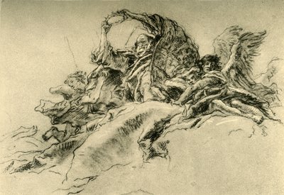 गॉड द फादर एंड एंजल्स, c1754, 1928 द्वारा जियोवन्ती बतिस्ता टाईपोलो