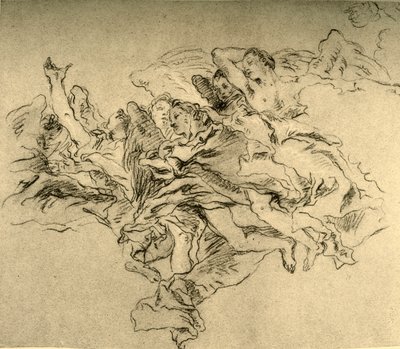 होवरिंग एंजेल्स का समूह, c1755, 1928 द्वारा जियोवन्ती बतिस्ता टाईपोलो
