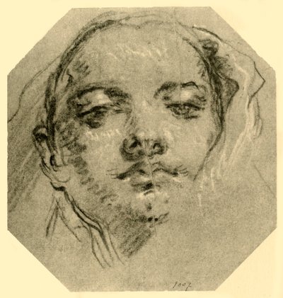 एक महिला का प्रमुख, c1739-c1744, 1928 द्वारा जियोवन्ती बतिस्ता टाईपोलो