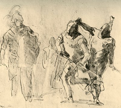 मिनर्वा क्रोध की जांच करता है, c1757, 1928 द्वारा जियोवन्ती बतिस्ता टाईपोलो
