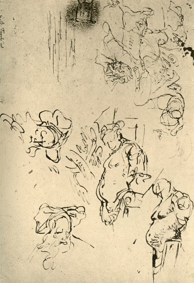 Satyr Herms and Oriental Heads, 18 वीं सदी, 1928 के मध्य में द्वारा जियोवन्ती बतिस्ता टाईपोलो