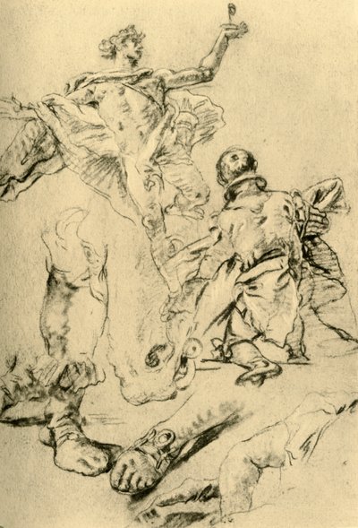 कैसरसल, 1751-1752, 1928 में एक पृष्ठ के लिए अध्ययन द्वारा जियोवन्ती बतिस्ता टाईपोलो