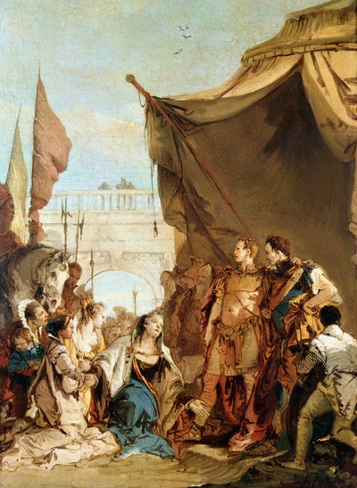 सिकंदर से पहले डेरियस का परिवार, 333 ईसा पूर्व, c1745 द्वारा जियोवन्ती बतिस्ता टाईपोलो