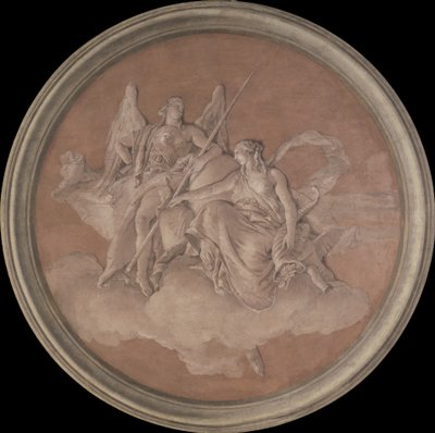 सदाचार और बहुतायत, 1760 (कैनवास पर स्थानांतरित फ्रेस्को) द्वारा जियोवन्ती बतिस्ता टाईपोलो