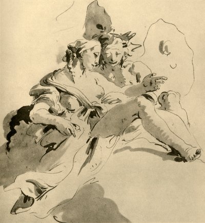 ज़ेफियर और फ्लोरा, 18 वीं सदी के मध्य, 1928 द्वारा जियोवन्ती बतिस्ता टाईपोलो