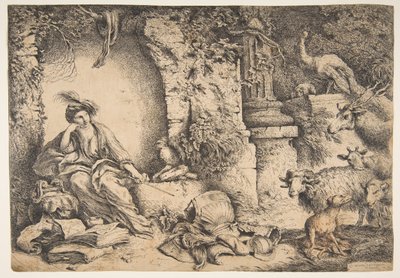 Ulysses के साथियों के साथ Circe जानवरों में बदल गया, 1650-51। द्वारा जियोवन्नी बेनेडेटो कैस्टिग्लियोन