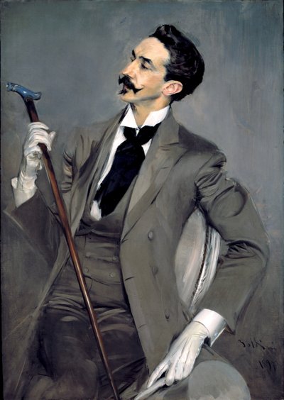 काउंट रॉबर्ट डी मोंटेस्क्यूउ का पोर्ट्रेट द्वारा Giovanni Boldini