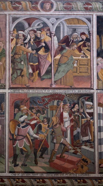 क्राइस्ट के जीवन के दृश्य, c.1492 (फ्रेस्को) द्वारा जियोवन्नी कैनेवियो