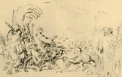 जेरूसलम में प्रवेश करते हैं, c1759, 1928 द्वारा जियोवानी डोमेनिको टाईपोलो