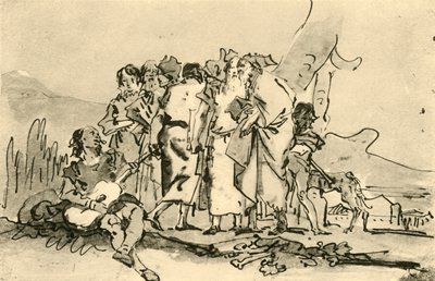 ओल्ड एंड यंग मेन का समूह, 18 वीं शताब्दी के उत्तरार्ध में, 1928 द्वारा जियोवानी डोमेनिको टाईपोलो