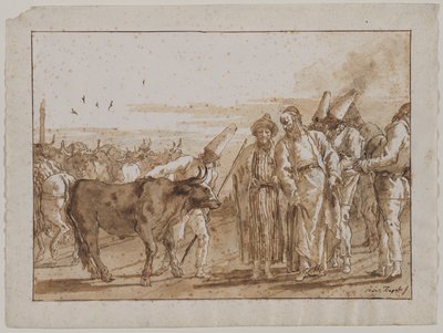 द कैटल वेंडर, 1790। द्वारा जियोवानी डोमेनिको टाईपोलो