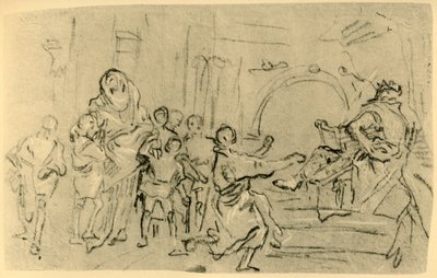 एंटियोकस से पहले द मदर ऑफ़ द मैकाबीज़, c1759, 1928 द्वारा जियोवानी डोमेनिको टाईपोलो