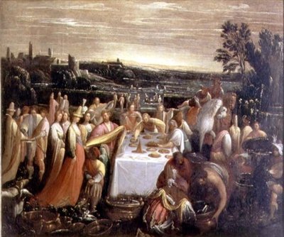 एक झील के किनारे पर दावत, 1610-12 द्वारा जियोवन्नी डोंडूकी