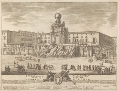 quot;चाइनाquot; महोत्सव के लिए जानूस का मंदिर द्वारा Alessandro Specchi . के बाद Giovanni Girolamo Frezza
