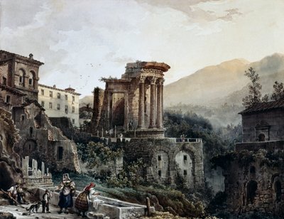 टिवोली में वेस्ता का मंदिर, जियोवानी मिग्लिआरा (1785-1837), इटली द्वारा द्वारा जियोवन्नी मिग्लियारा