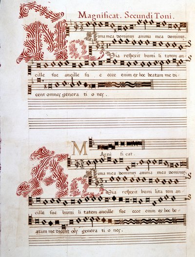 गियोवन्नी पियरलुइगी दा फिलिस्तीन (1525 - 1594), इतालवी संगीतकार द्वारा "मेस ऑफ मंटुआ" की पांडुलिपि। द्वारा जियोवन्नी पियरलिगी दा (बाद में) फिलिस्तीन
