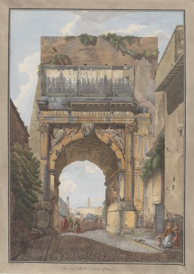 आर्क ऑफ टाइटस, सीए। 1780. निर्माता: जियोवन्नी वोल्पाटो, लुइस डुक्रोस। द्वारा जियोवानी वोल्पाटो, लुई डुक्रोसो