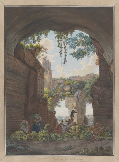 काराकल्ला में स्नान का आंतरिक भाग, सीए। 1780. निर्माता: जियोवन्नी वोल्पाटो, लुइस डुक्रोस। द्वारा जियोवानी वोल्पाटो, लुई डुक्रोसो