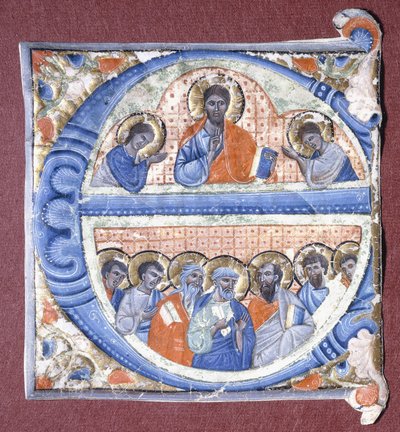 मसीह ने प्रेरितों को आशीर्वाद दिया, c.1260-1270 द्वारा जियोवन्नी दा गैबाना
