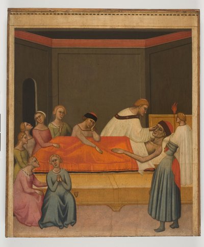 एक्सट्रीम अनक्शन, लगभग 1360 (पैनल पर टेम्परा) द्वारा जियोवन्नी डेल बियोनडो दाल कैसेंटिनो