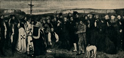 Ornans में अंतिम संस्कार, c1850, 1935। द्वारा giraudon