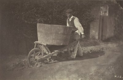 व्हीलब्रो के साथ नर किसान, 1870। द्वारा गिरौडॉन के कलाकार