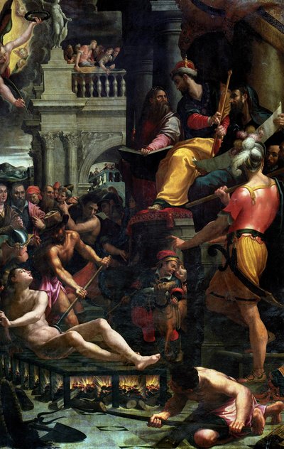 सेंट लॉरेंस की शहादत, 1573 द्वारा गिरोलामो मैकचिटी