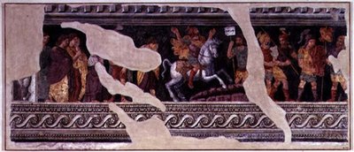 एक विजयी दृश्य का अंश (फ्रेस्को) द्वारा Giulio (विद्यालय) रोमानो