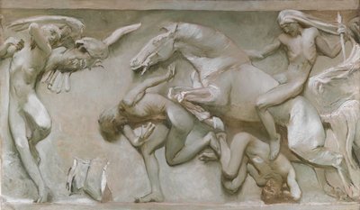 ग्रेट खोजों से, द ग्लोमी एजेस के माध्यम से ..., 1906। द्वारा Giulio Aristide Sartorio