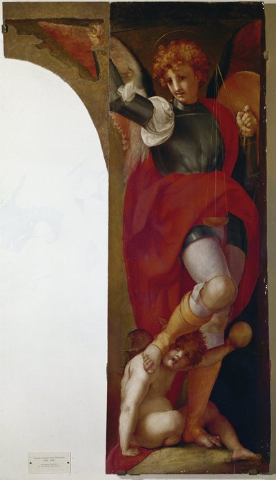 माइकल महादूत (लकड़ी पर तेल, लगभग 1519) द्वारा Giulio Cesare Procaccini