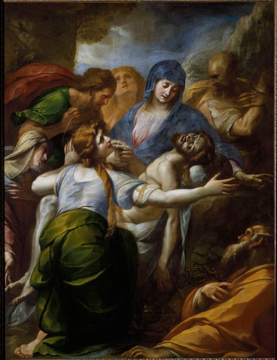 पिएटा। मसीह की मृत्यु के बारे में विलाप। (चित्र द्वारा Giulio Cesare Procaccini