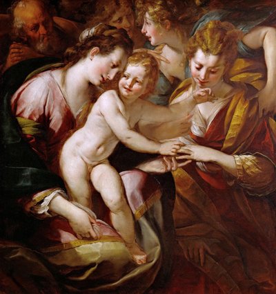 सेंट कैथरीन की रहस्यमय शादी, सी। 1616-1618। द्वारा Giulio Cesare Procaccini