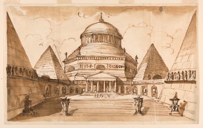 एक चर्च का प्रांगण सेंट जॉर्ज को समर्पित किया जाएगा द्वारा Giuseppe Barberi
