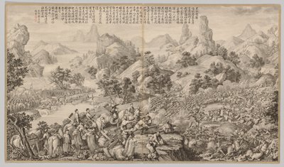 Hesui में घेराबंदी के माध्यम से तोड़ना: विद्रोह के विद्रोह के दृश्यों से ..., सी। 1765-1717 द्वारा ग्यूसेप कैस्टिग्लिओन