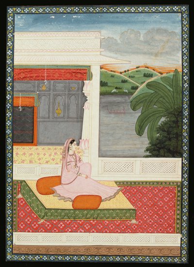 एक अकेली महिला को उसके प्रेमी की खबर का इंतजार है, c.1800 द्वारा गिउसेप्पे मैगियोलिनी