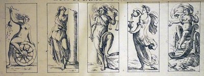 Giuseppe Maria Mitelli द्वारा 17 वीं शताब्दी के टैरो कार्ड द्वारा Giuseppe मारिया मिटेली