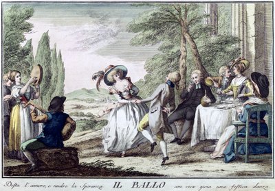 द डांस द डांस, 1790। द्वारा ग्यूसेप पियाटोली