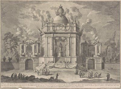 1771 के चीनिया के लिए प्राइमा मैकचिना: एस्क्लेपियस का मंदिर द्वारा ग्यूसेप वासी, ज्यूसेप पलाज़ी के बाद, पाओलो पॉज़िक के बाद