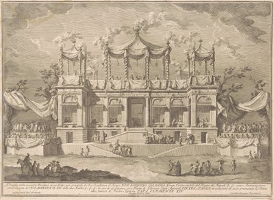 1770 के चीन के लिए सेकंडा मैकचिना: द फिश मार्केट पोर्टिको द्वारा ग्यूसेप वासी, ज्यूसेप पलाज़ी के बाद, पाओलो पॉज़िक के बाद