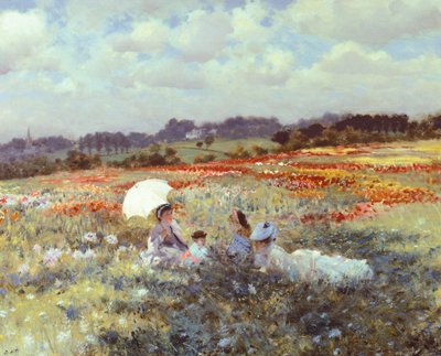 लंदन के पास फील्ड्स, ज्यूसेप डी नितिस (1846-1884) द्वारा। द्वारा Giuseppe or Joseph de Nittis