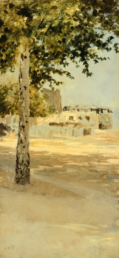 पेरिस के पास, Giuseppe de Nittis द्वारा, कैनवास पर तेल द्वारा ग्यूसेप या जोसेफ डी निटिस