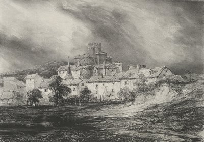 पोंट-गिबॉड का महल, 1830। द्वारा गोडेफ्रॉय एंगेलमैन