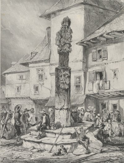 चौडेसिगस क्रॉस, 1831। द्वारा गोडेफ्रॉय एंगेलमैन