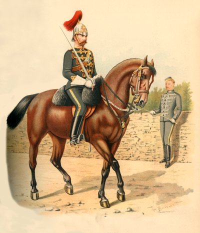 कैवलरी हुसर्स की 6 वीं रेजिमेंट, कनाडा, 1890। द्वारा गॉडफ्रे डगलस गिल्स