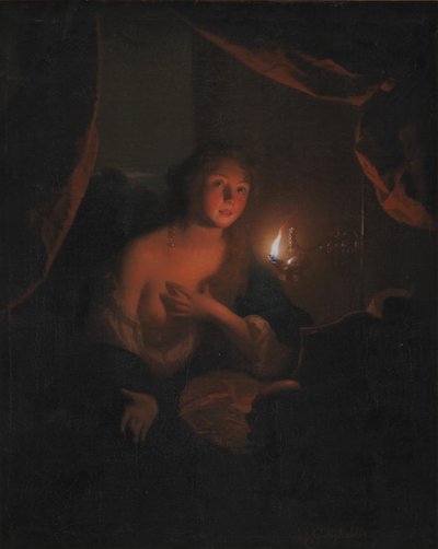 द पेनिटेंट सेंट मैरी मैग्डलीन द्वारा Godfried Schalcken