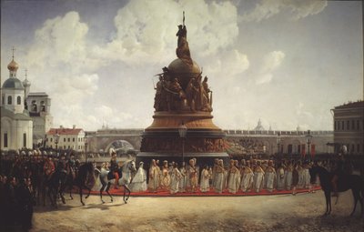 1862, 1864 को नोवगोरोड में रूस के सहस्राब्दी के स्मारक का संरक्षण द्वारा गॉटफ्रीड विलेवल्ड
